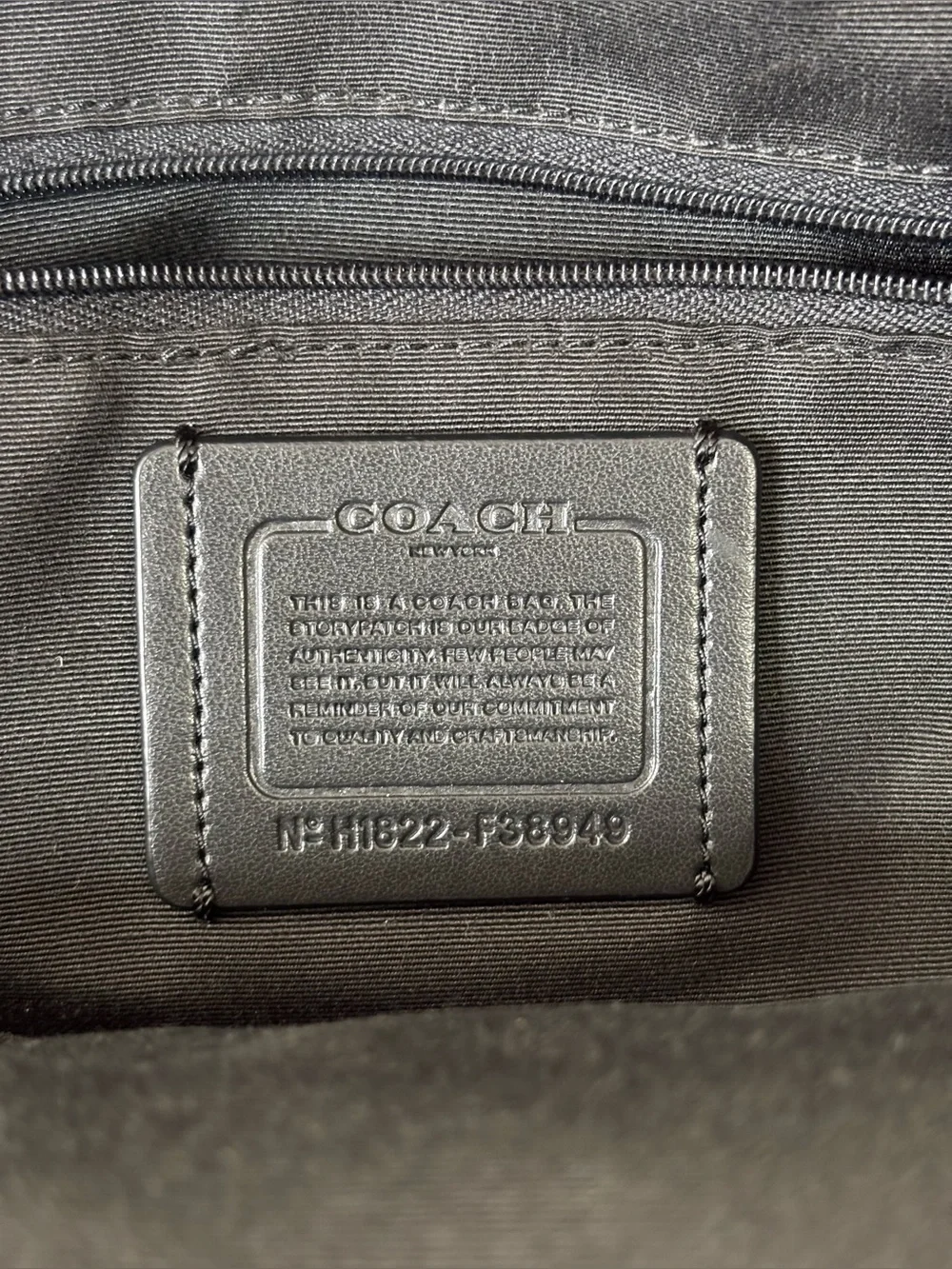 Coach Medium Charlie Backpack With Gingham Print F38949
